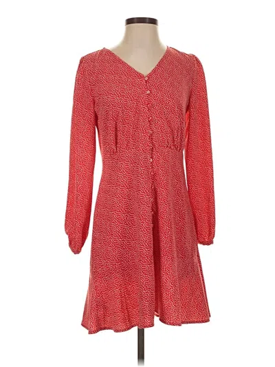 Pre-owned Ann Taylor Loft Casual Dress In Red