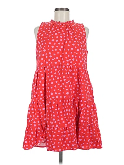 Pre-owned Ann Taylor Loft Casual Dress In Red