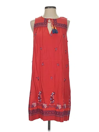 Ann Taylor Loft Casual Dress In Red