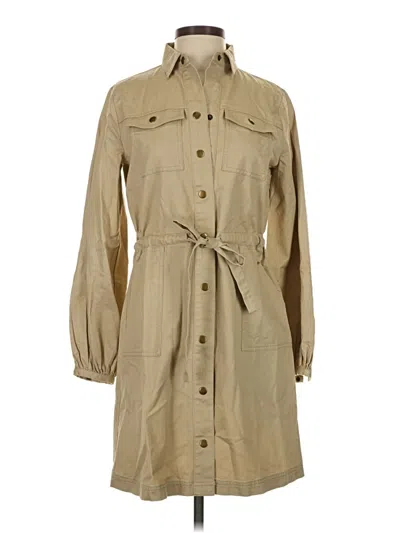 Ann Taylor Loft Casual Dress In Tan