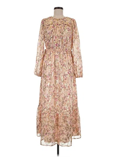 Pre-owned Ann Taylor Loft Casual Dress In Tan