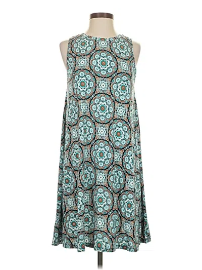 Pre-owned Ann Taylor Loft Casual Dress In Teal