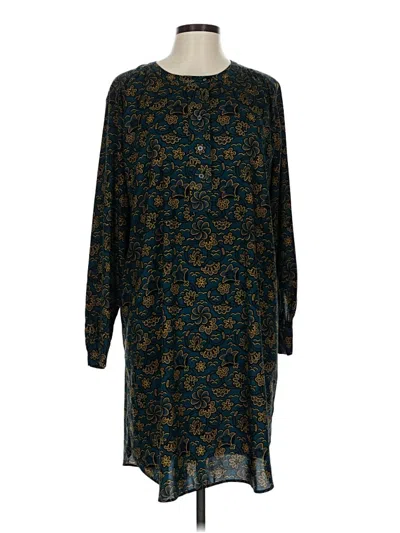 Pre-owned Ann Taylor Loft Casual Dress In Teal