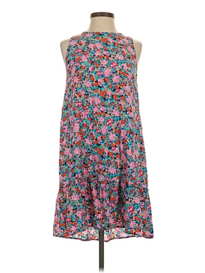 Pre-owned Ann Taylor Loft Casual Dress In Teal