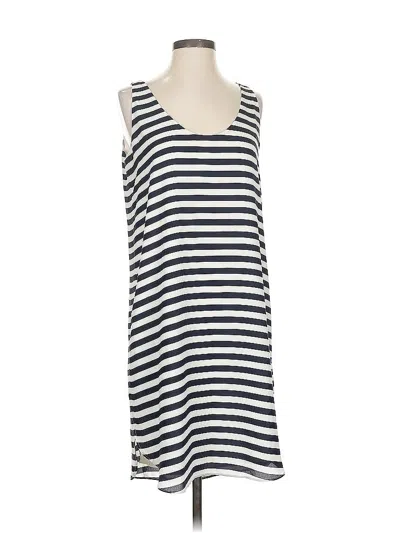 Pre-owned Ann Taylor Loft Casual Dress In White