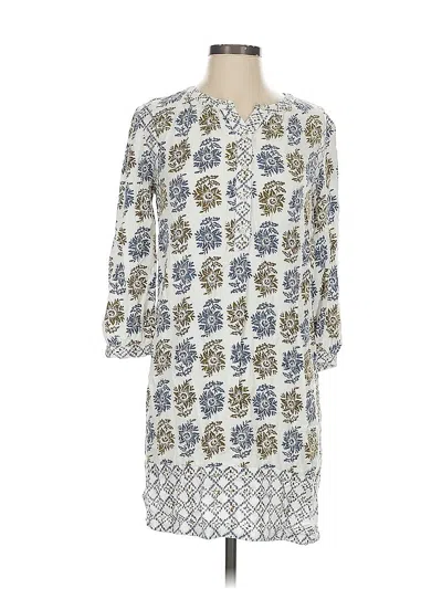 Pre-owned Ann Taylor Loft Casual Dress In White