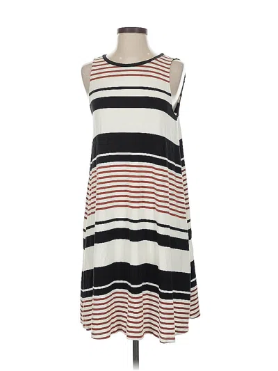 Pre-owned Ann Taylor Loft Casual Dress In White