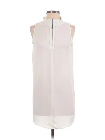 Pre-owned Ann Taylor Loft Casual Dress In White