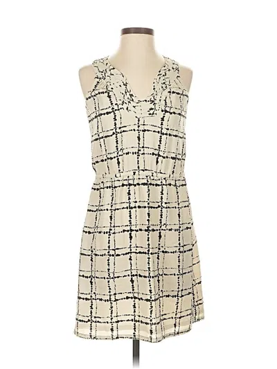 Pre-owned Ann Taylor Loft Casual Dress In White