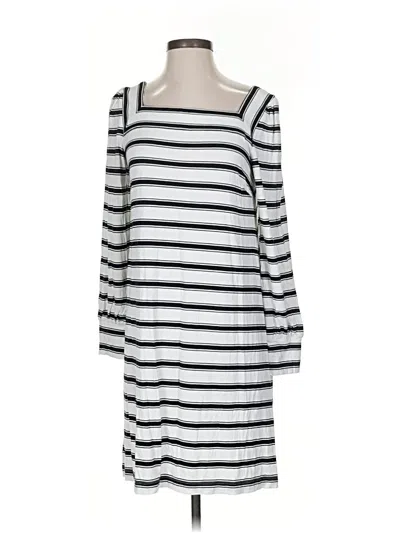 Pre-owned Ann Taylor Loft Casual Dress In White