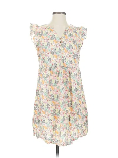 Pre-owned Ann Taylor Loft Casual Dress In White
