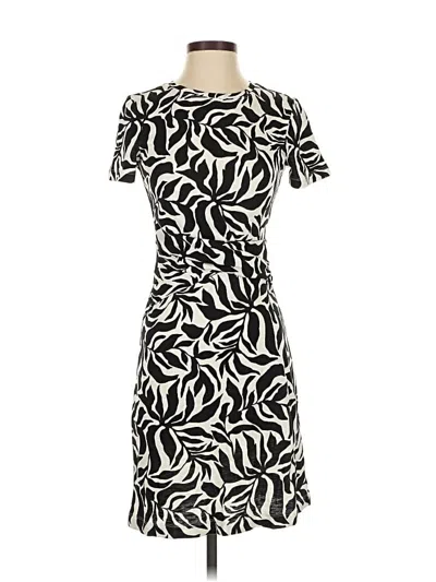 Pre-owned Ann Taylor Loft Casual Dress In White