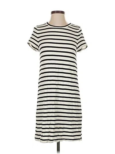 Pre-owned Ann Taylor Loft Casual Dress In White