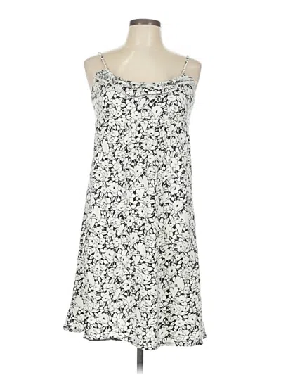 Pre-owned Ann Taylor Loft Casual Dress In White