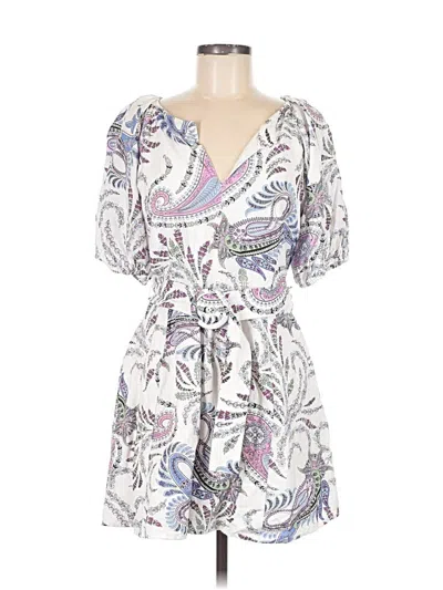 Pre-owned Ann Taylor Loft Casual Dress In White