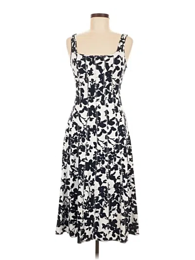 Pre-owned Ann Taylor Loft Casual Dress In White