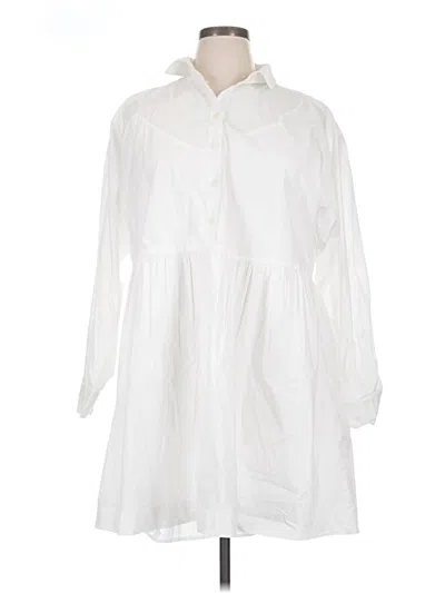 Ann Taylor Loft Casual Dress In White