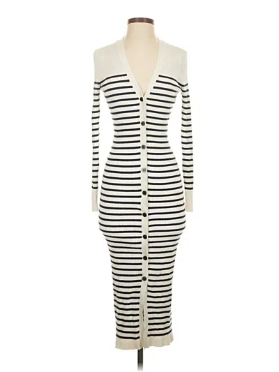 Pre-owned Ann Taylor Loft Casual Dress In White