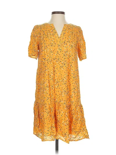 Pre-owned Ann Taylor Loft Casual Dress In Yellow
