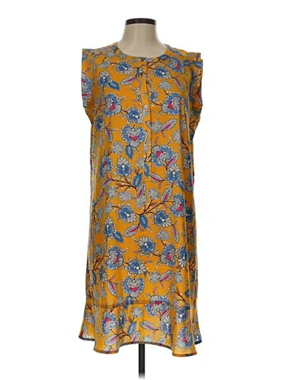 Pre-owned Ann Taylor Loft Casual Dress In Yellow