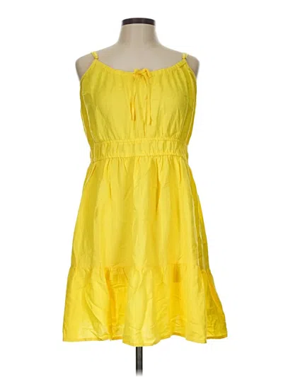 Pre-owned Ann Taylor Loft Casual Dress In Yellow