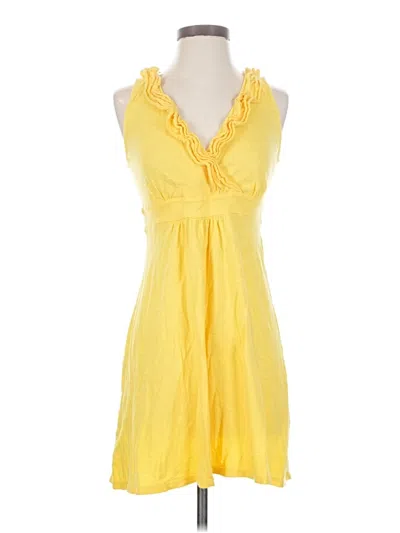 Pre-owned Ann Taylor Loft Casual Dress In Yellow