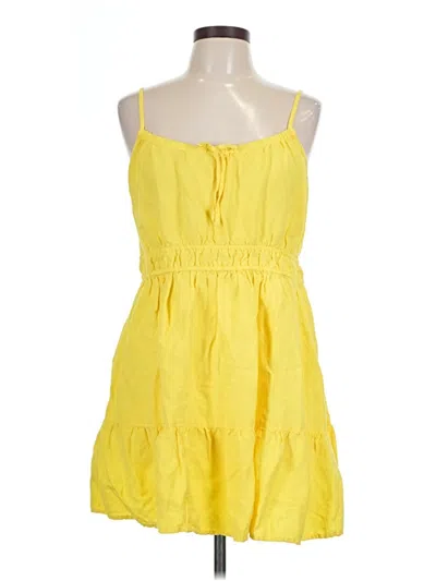 Pre-owned Ann Taylor Loft Casual Dress In Yellow