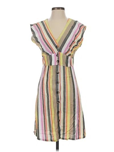 Pre-owned Ann Taylor Loft Casual Dress In Yellow