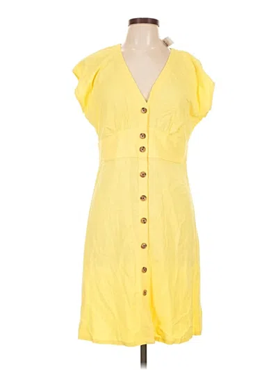 Ann Taylor Loft Casual Dress In Yellow