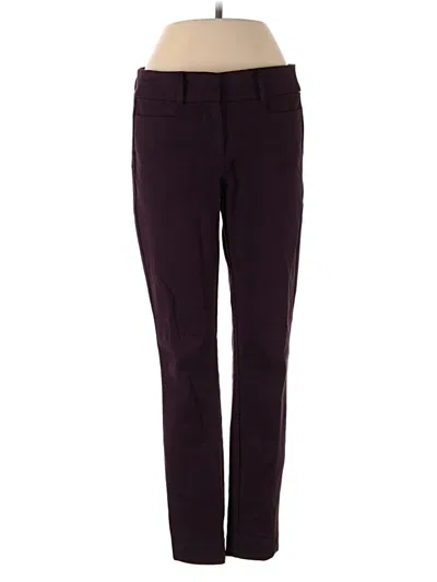 Pre-owned Ann Taylor Loft Casual Pants In Burgundy