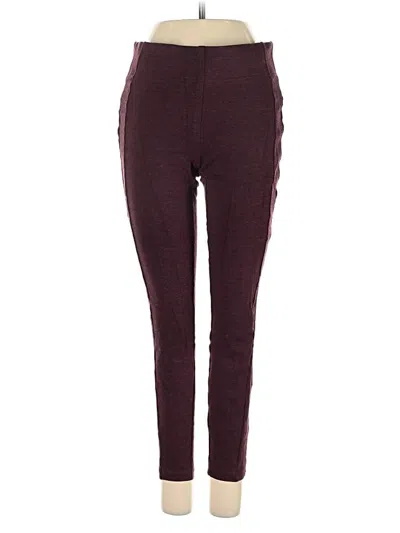 Pre-owned Ann Taylor Loft Casual Pants In Burgundy