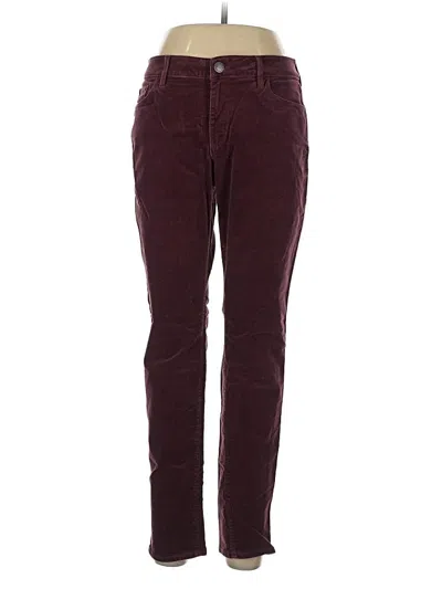 Pre-owned Ann Taylor Loft Casual Pants In Burgundy