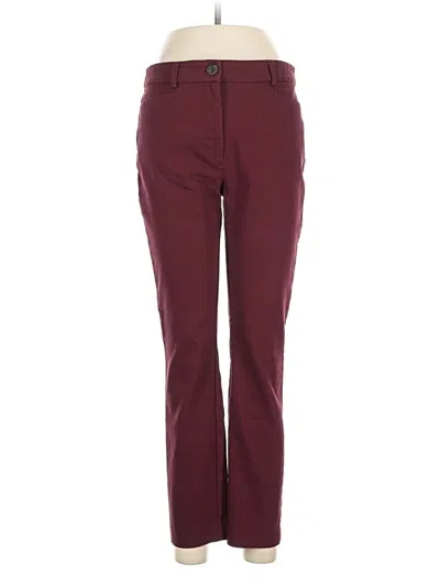 Pre-owned Ann Taylor Loft Casual Pants In Burgundy