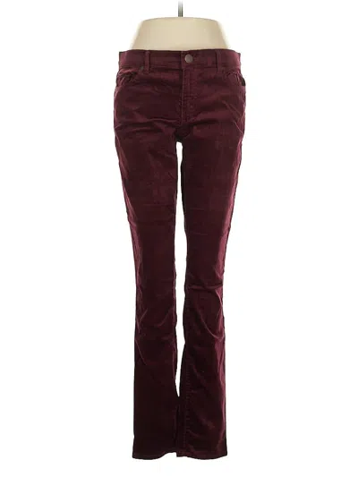 Pre-owned Ann Taylor Loft Casual Pants In Burgundy