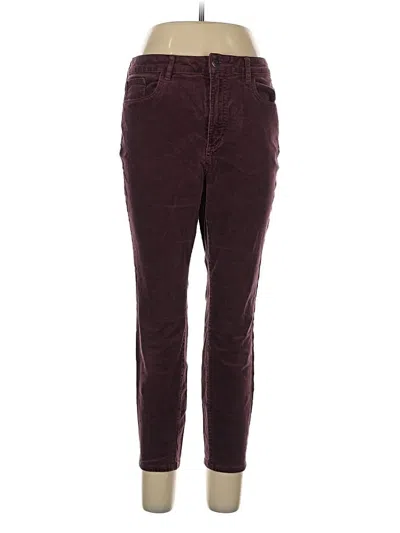 Pre-owned Ann Taylor Loft Casual Pants In Burgundy