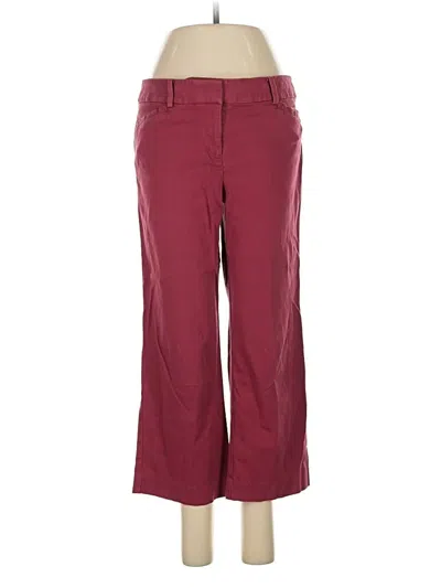 Pre-owned Ann Taylor Loft Casual Pants In Burgundy