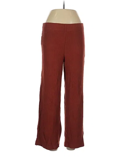Pre-owned Ann Taylor Loft Casual Pants In Burgundy
