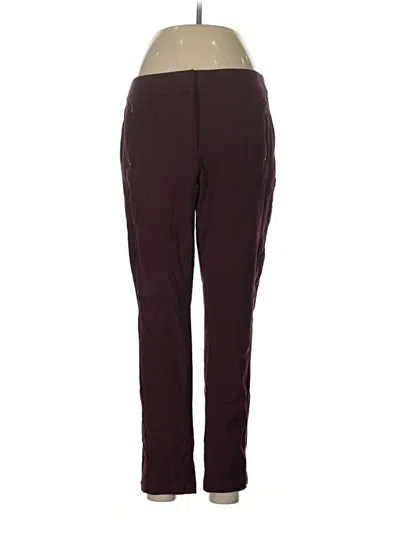 Pre-owned Ann Taylor Loft Casual Pants In Burgundy