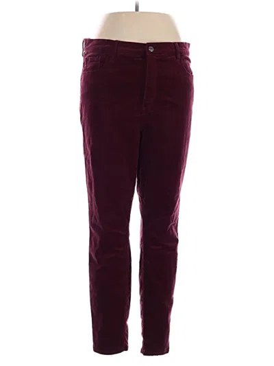 Pre-owned Ann Taylor Loft Casual Pants In Burgundy
