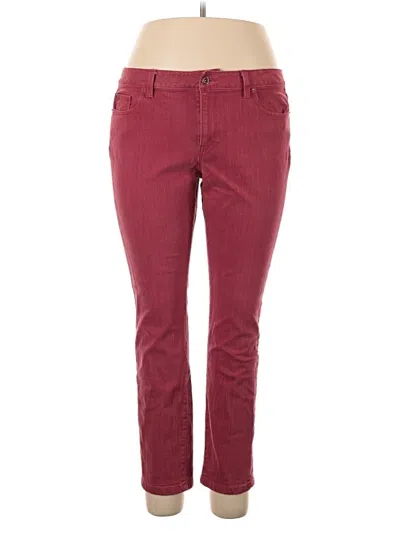 Pre-owned Ann Taylor Loft Casual Pants In Burgundy