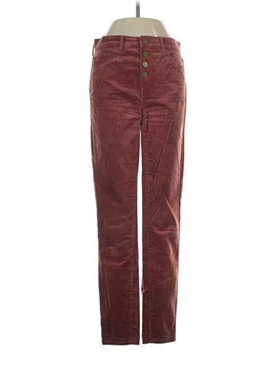 Pre-owned Ann Taylor Loft Casual Pants In Burgundy