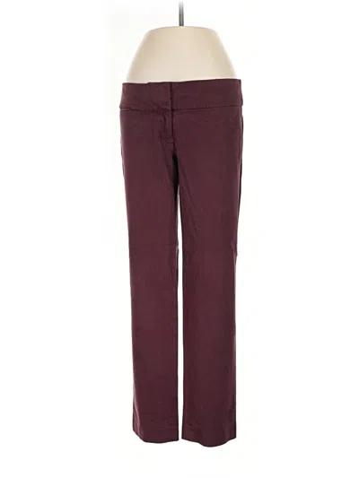 Pre-owned Ann Taylor Loft Casual Pants In Burgundy