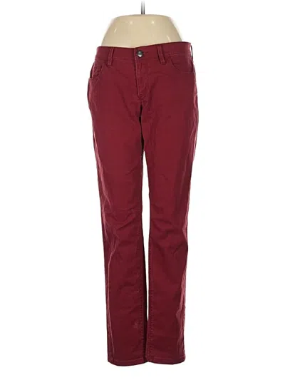 Pre-owned Ann Taylor Loft Casual Pants In Burgundy