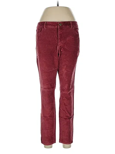 Pre-owned Ann Taylor Loft Casual Pants In Burgundy