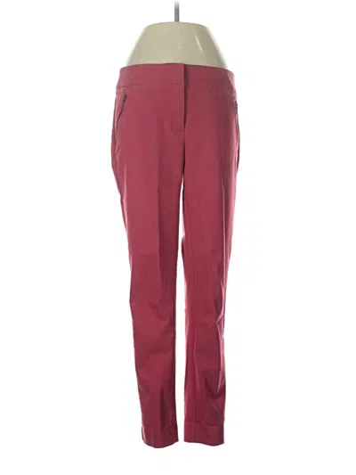 Pre-owned Ann Taylor Loft Casual Pants In Burgundy