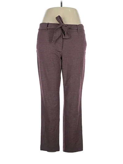 Pre-owned Ann Taylor Loft Casual Pants In Burgundy