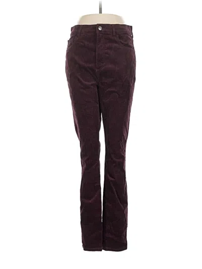Pre-owned Ann Taylor Loft Casual Pants In Burgundy