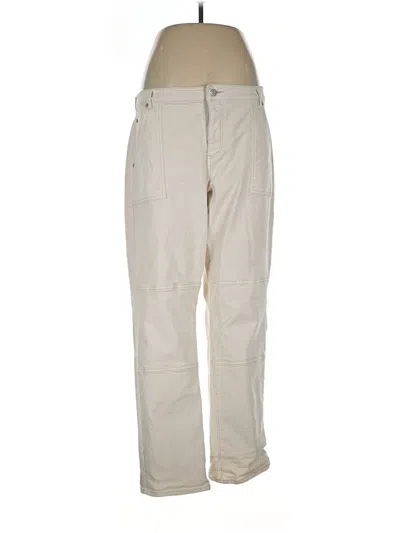 Pre-owned Ann Taylor Loft Casual Pants In Ivory