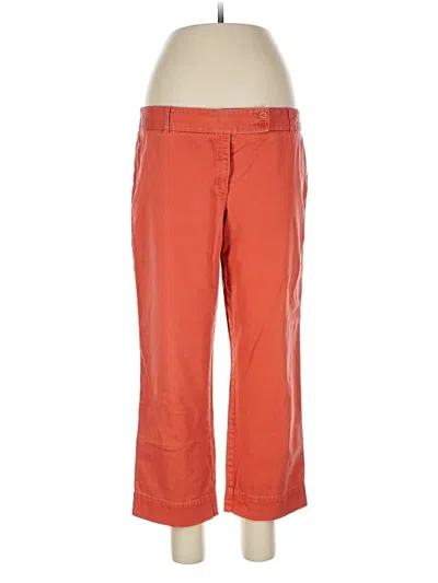 Pre-owned Ann Taylor Loft Casual Pants In Orange