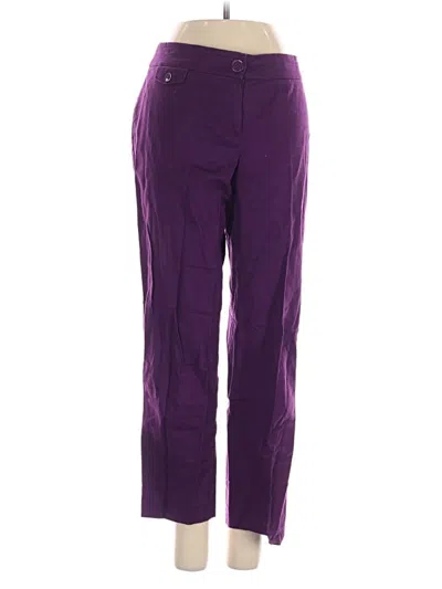 Pre-owned Ann Taylor Loft Casual Pants In Purple